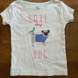 Girls “I love my dog” T-shirt